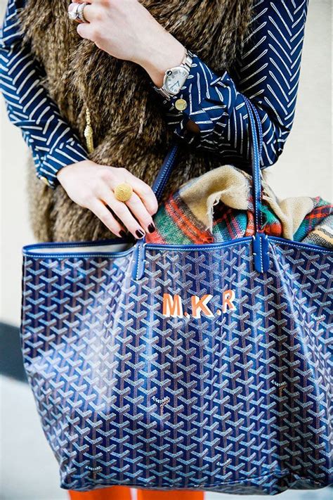 monogram goyard|cost of personalized Goyard tote.